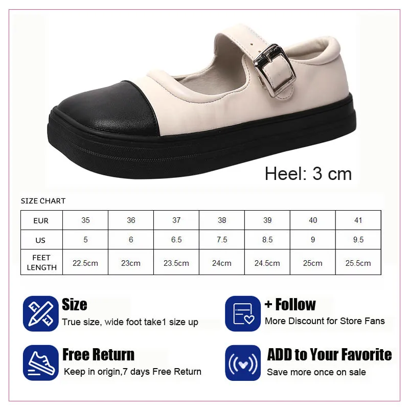 

2021 spring new British style leather flat shoes retro square toe buckle shoes flat heel casual all-match girl's shoes