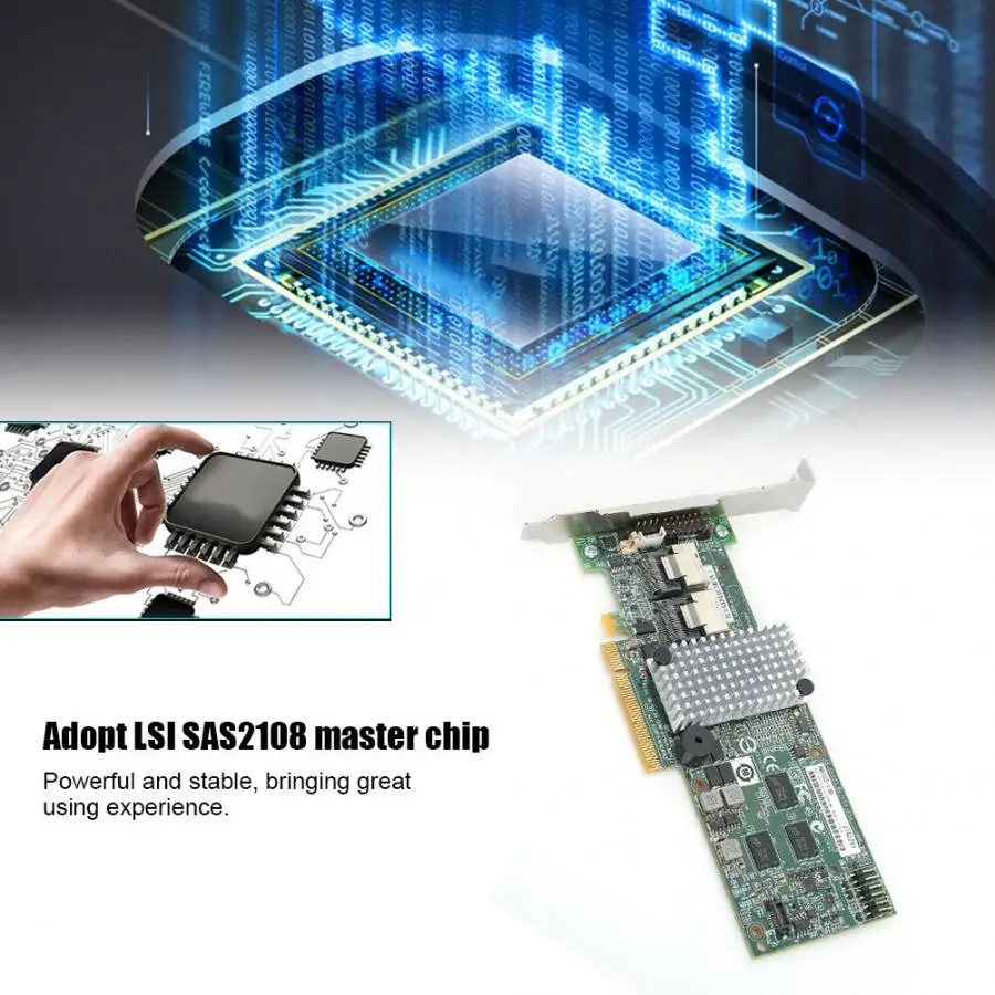 LSI 9264 8i RC контроллер RAID карты PCIE 6 Гбит/с 256M SATA SAS поддержка 0 1 5 карта контроллера| |