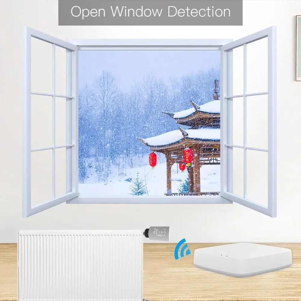 Умный термостат TRV для радиатора системы отопления голосовое управление через