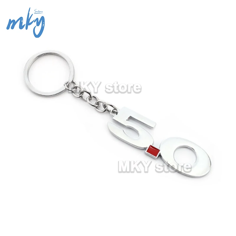 Автомобильный брелок с логотипом 5 0 кольцом для ключей цифровой Ford Mustang GT500 Cobra Land