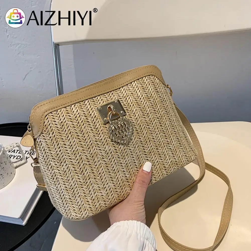 

Сумка на плечо ручной работы, летние повседневные сумки, винтажные женские летние сумки-мессенджеры из искусственной кожи, повседневная же...