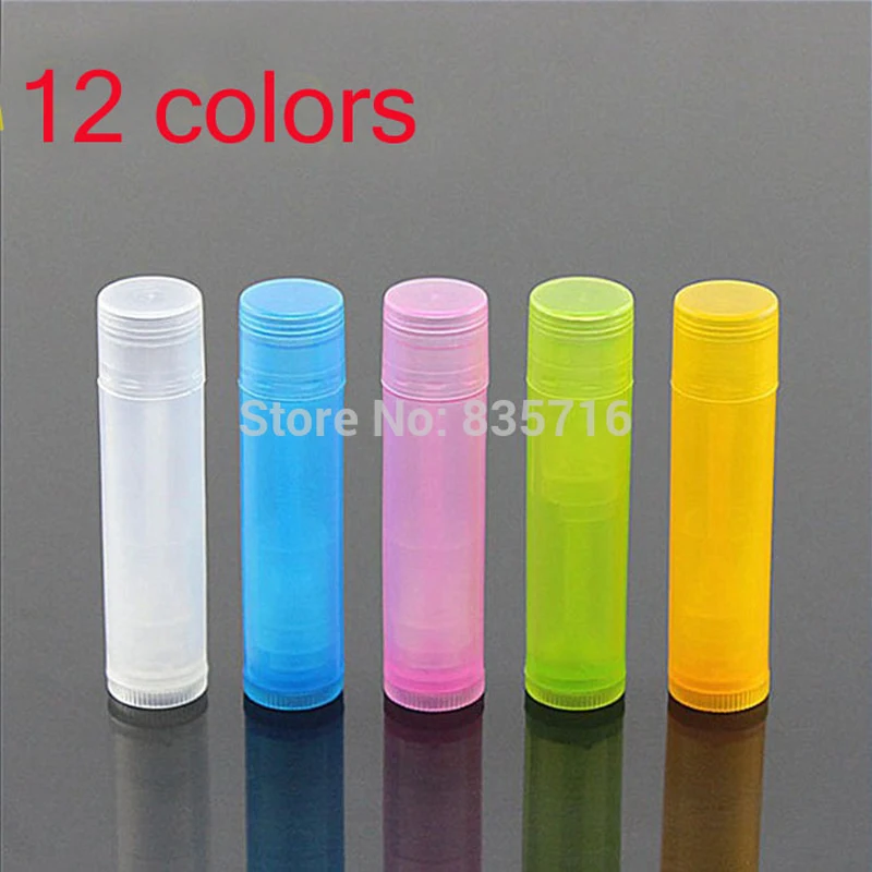 Новинка 2020 100 шт./лот разноцветные Пустые контейнеры для бальзама губ прозрачная