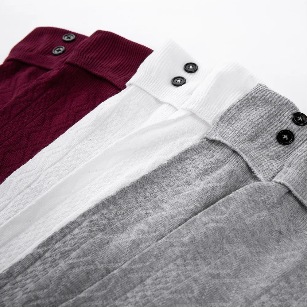 Модные женские носки сексуальные теплые Гольфы выше колена длинные хлопковые