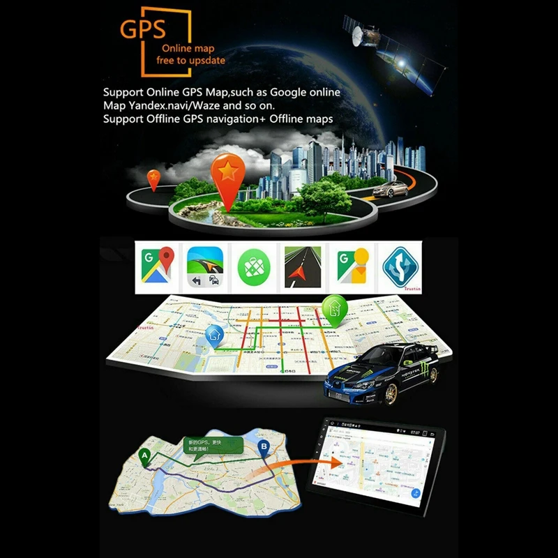 DC12V автомобильный MP5 плеер 9 дюймов Android 8 1 стерео радио HD LCD четырехъядерный WIFI + 1G