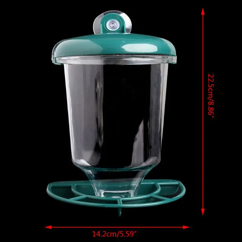 2020 Новое Автоматическое Окно дикая птица кормушка семена подвешивание присоска