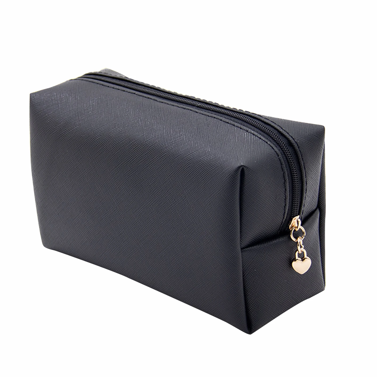 

Portable Pouch For Woman Girl With Zipper PU Gift Cosmetic Case Easy Clean Home Waterproof Makeup Bag Large Capacity Travel