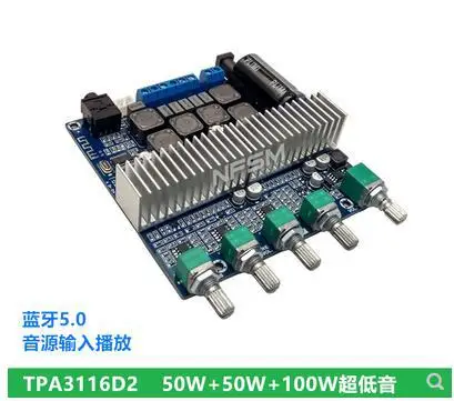 

PA3116 Bluetooth 5,0 Высокая мощность 2,1 избыточный сабвуфер цифровая плата усилителя мощности 12-24 В готовая плата