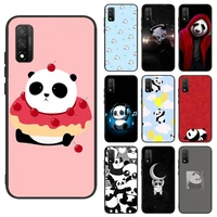 super simple and cute panda phone case for xiaomi 6 8 9 se a2 lite 10 t 11 mix max 2 2s 3 note 10 pro lite nax fundas cover