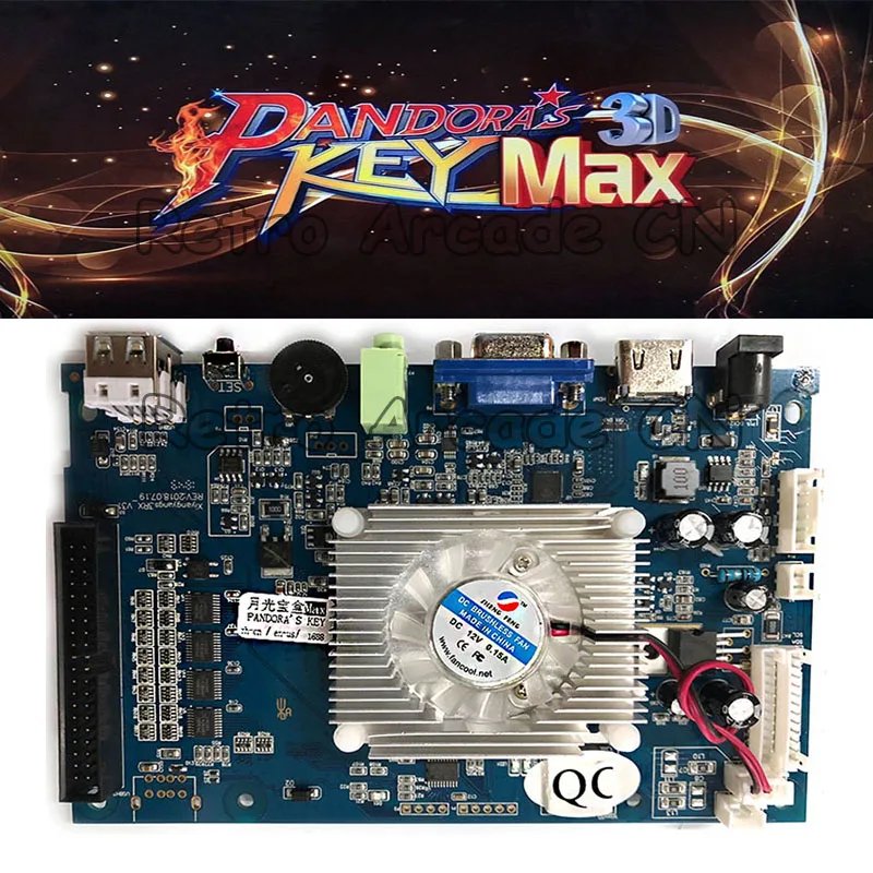 Семейная версия Pandora's 3D Key Max Аркада PCB видеоигры VGA и HDMI выход для кабинета