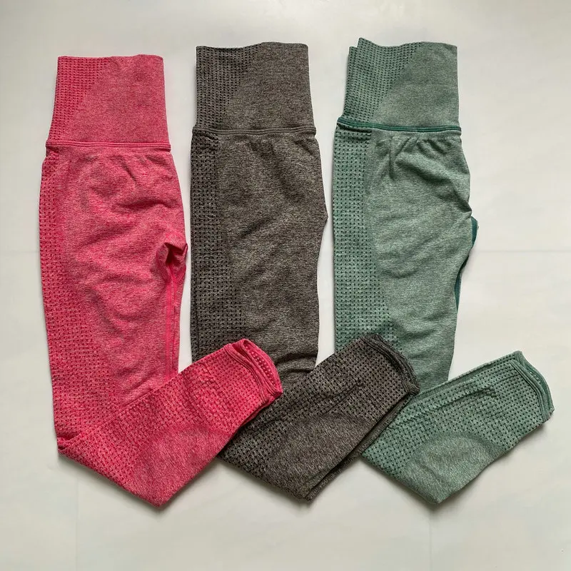 Леггинсы женские бесшовные с завышенной талией пуш-ап и карманами | Спорт