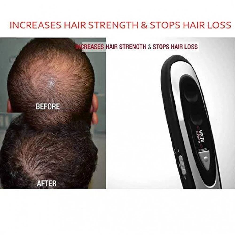 Электрическая лазерная обработка расческа для предотвращения выпадения волос