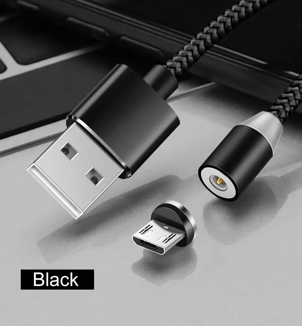 Магнитный кабель зарядный usb-кабель магнитный кабель Elough для зарядного устройства iPhone кабель Micro USB type C