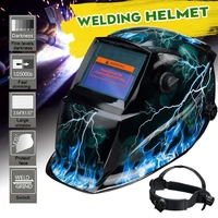 solar auto darkening adjustable range tig mig mma electric welding protective mask helmet welding lens with adjustable head band