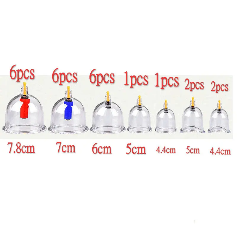 24 шт вакуумные банки всасывания медицинские для терапии тела Банки Терапии Чашки