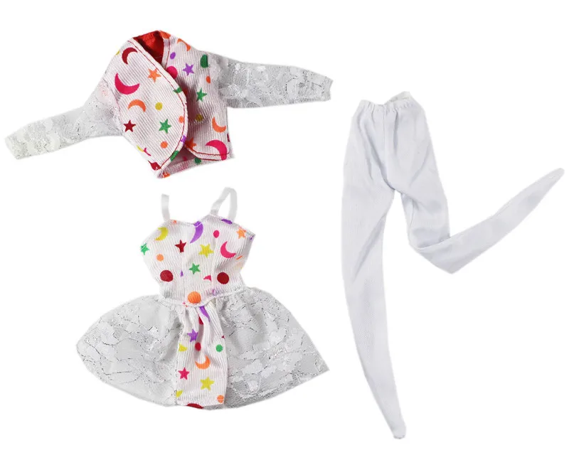 

Balliet Dots Dress Outfit Suit Sets for Barbie BJD FR SD Doll Clothes Role Play Accessories Toys for Girl