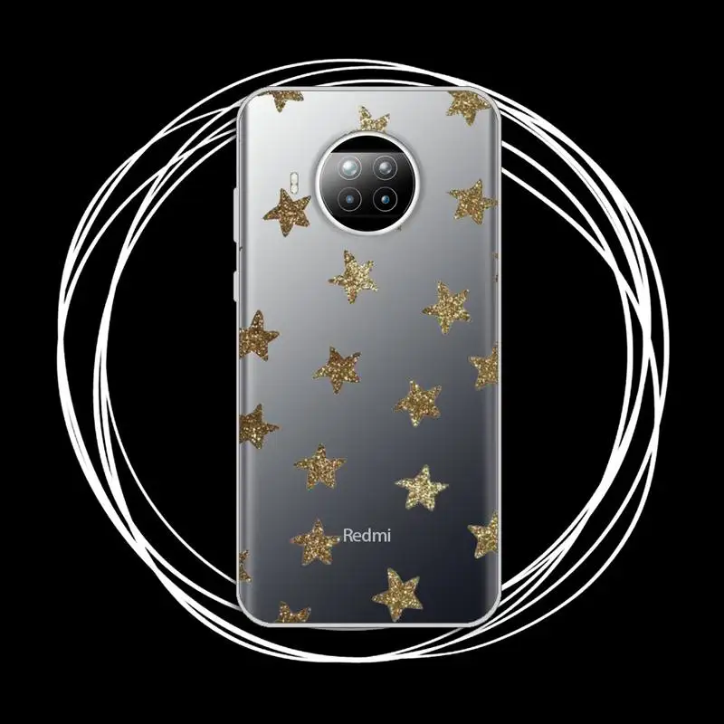 

Shiny glitter cartoon star diamond Phone Case Transparent for xiaomi redmi note 8 9 9s 11 10t lite pro