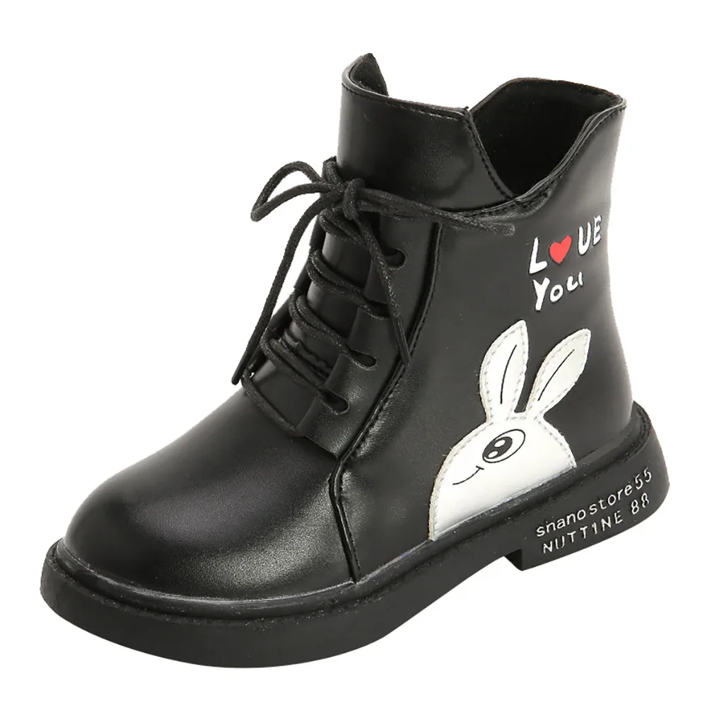 winter boots Children Baby toddler girl boots princess Cartoon Shoes Leather Winter Cotton Warm winter boots kids#Y3