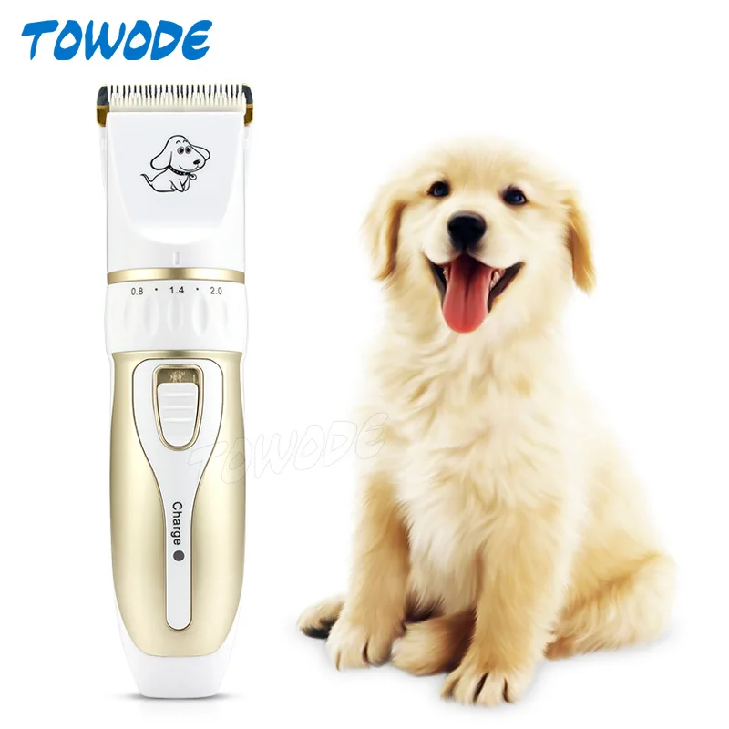 Электрическая машинка для стрижки собак Towode P3 перезаряжаемая кошек и с пятью