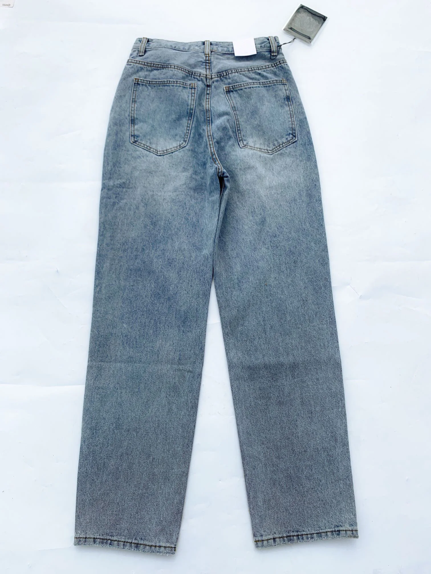 

Irregular waist women jeans casual wild fashion Straight loose lady pants