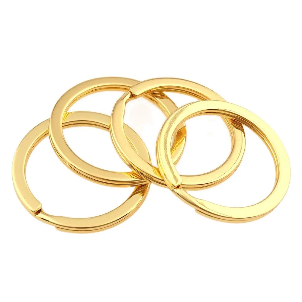 10 шт. золотой брелок 25 мм Металлические разрезные кольца фурнитура открытые
