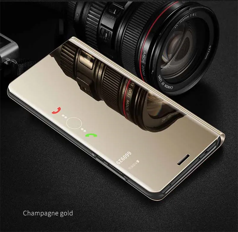 Golden Для samsung Galaxy J7 Neo чехол J7 Core J701 J701F Smart View зеркальный чехол для телефона для samsung J7 NXT откидной кожаный чехол Funda - Цвет: Golden
