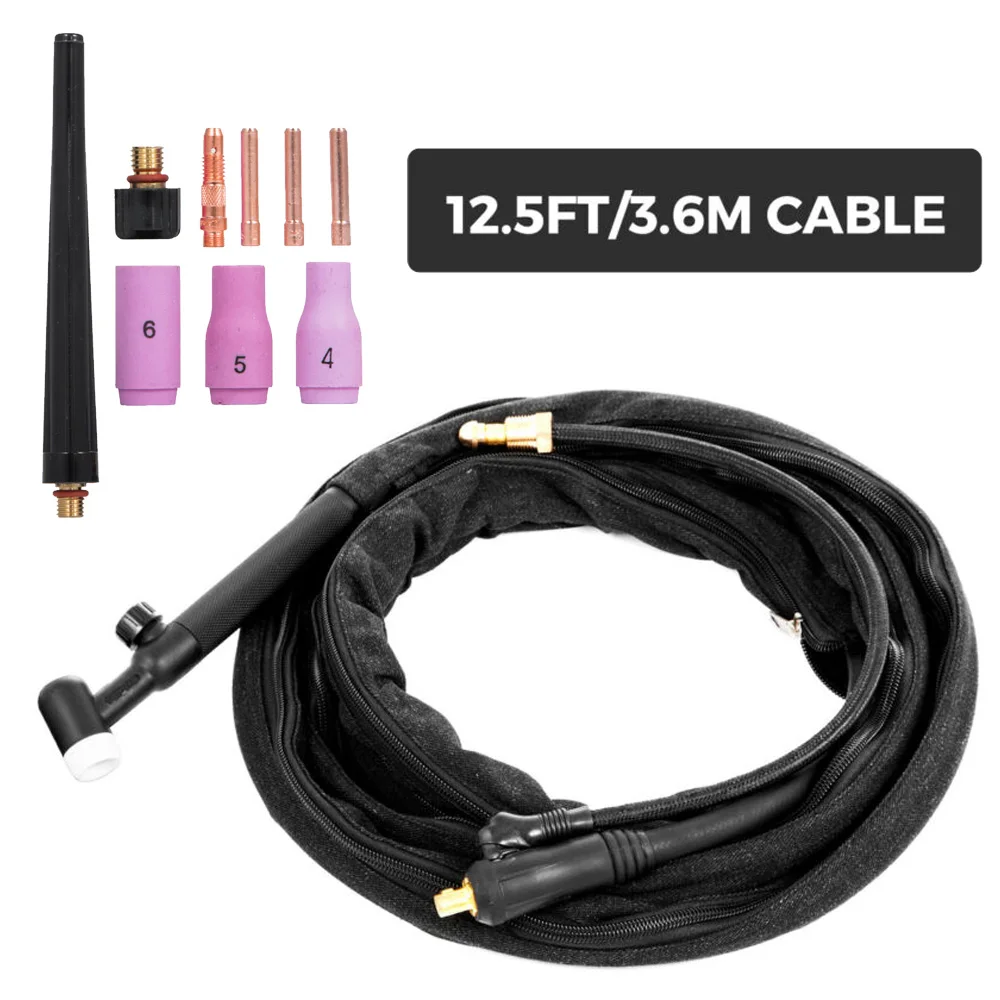 

WP-17FV Air-Cooled TIG Welding Torch Flexible Gas Valve Head 150A Tools Parts