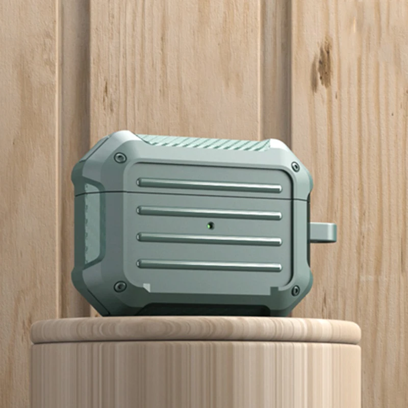 

Soft Cover For Apple Airpods pro Case Luxury Carbon fiber Cover For AirPods 2 3 Accessories Earphone Case With Keychain