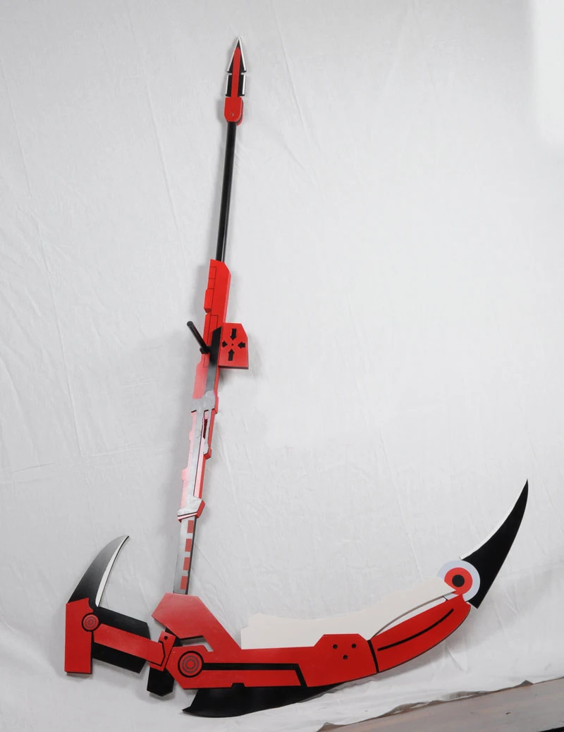 RWBY Рубиновая Роза полумесяц роза Косплей Реплика Scythe Prop |