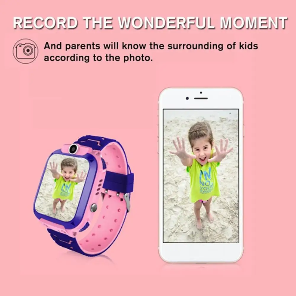 Детские часы с мягким силиконовым ремешком 1 44 дюймов сенсорный экран IP67