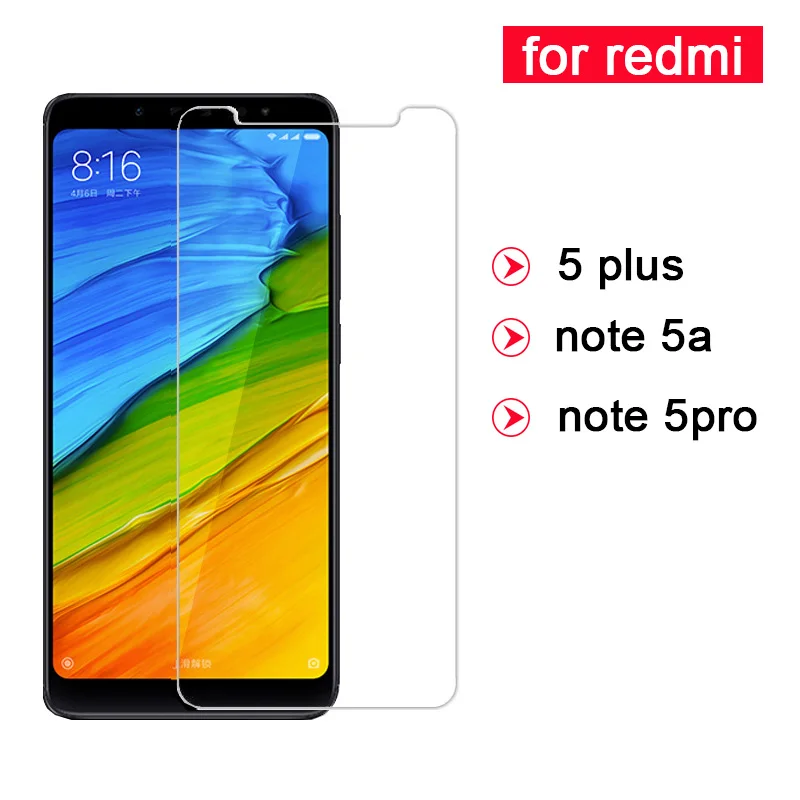 2 шт. чехол из закаленного стекла для Xiaomi Redmi 5 Plus Note 5a 5pro стеклянный экран Peotecter на
