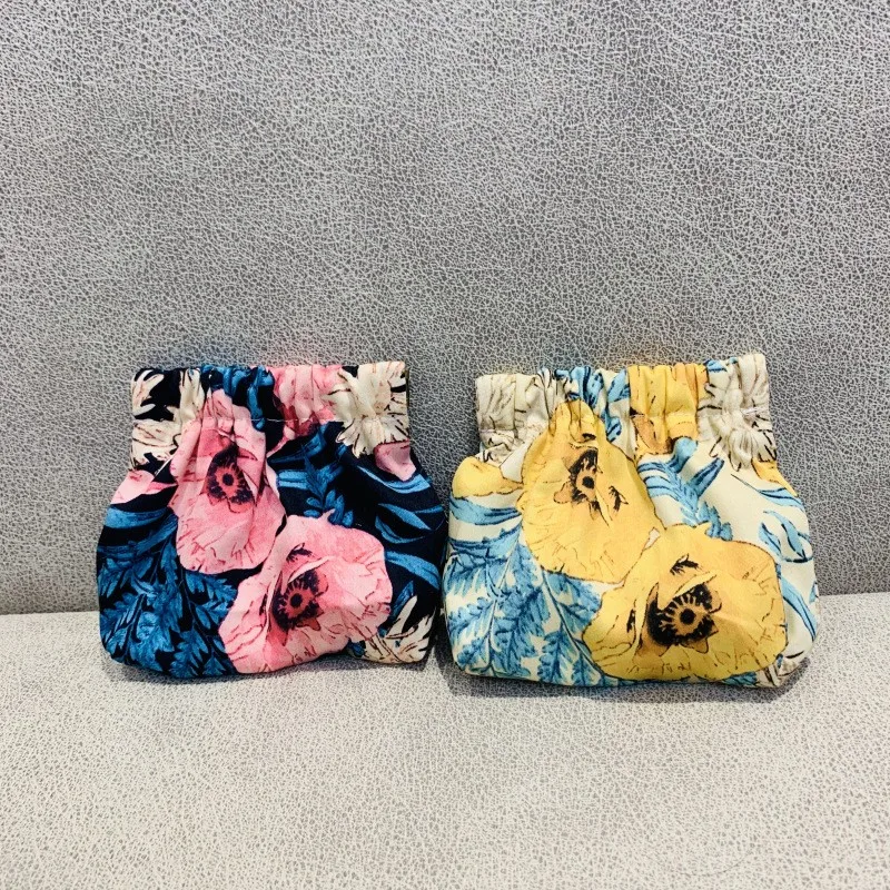 

Women Retro Corduroy Cotton Small Purse Ladies Japanese Shrapnel Card Key Storage Bag Coin Wallet Mini Zero Pouch Girl
