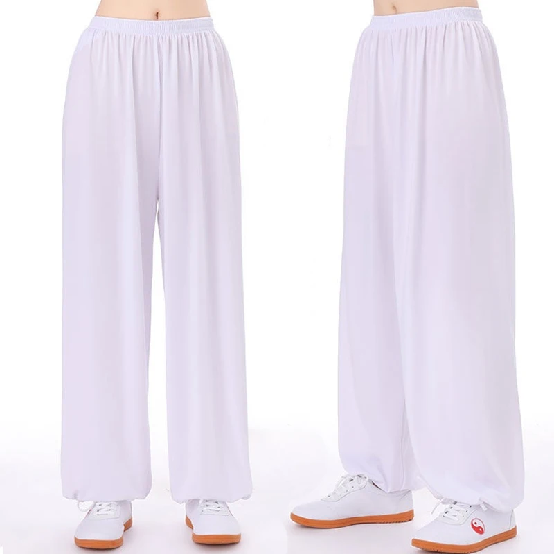 Брюки для занятий спортом унисекс свободные штаны из вискозы тренировок по