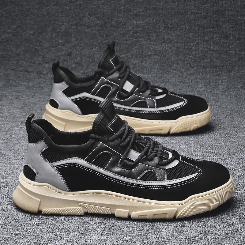 

CRLAYDK Casual Men Shoes 2021 Fashion Outdoor Breathable Sneakers Male Walking Lace-up Sport Tennis Comfortable Homens Sapatos
