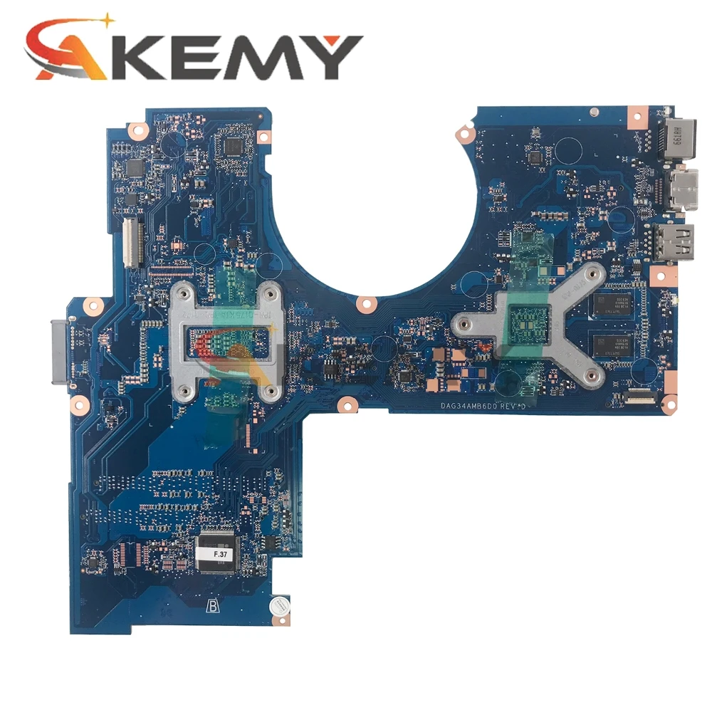 Verkaufen Für HP 15-AU Laptop Motherboard 901581-001 DAG34AMB6D0 Mit SR2ZV I7-7500u CPU 940MX GPU DDR4 MB 100% Getestet Schnelle Schiff