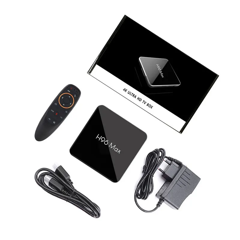 ТВ приставка h96 max x2 android 8 1 Amlogic S905x2 4 Гб 64 4K H.265 dual wifi Поддержка Youtube Netflix iptv europe Google Play