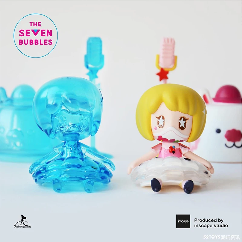 

Blind Box Toys Figure Original The Seven Bubble Institute Random Surprise Anime Model Guess Figurine Dolls 8Pcs/Set