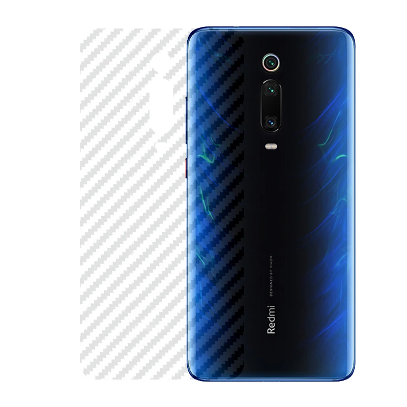 2 упаковки полупрозрачного углеродного волокна шаблон Дизайн Наклейка задняя