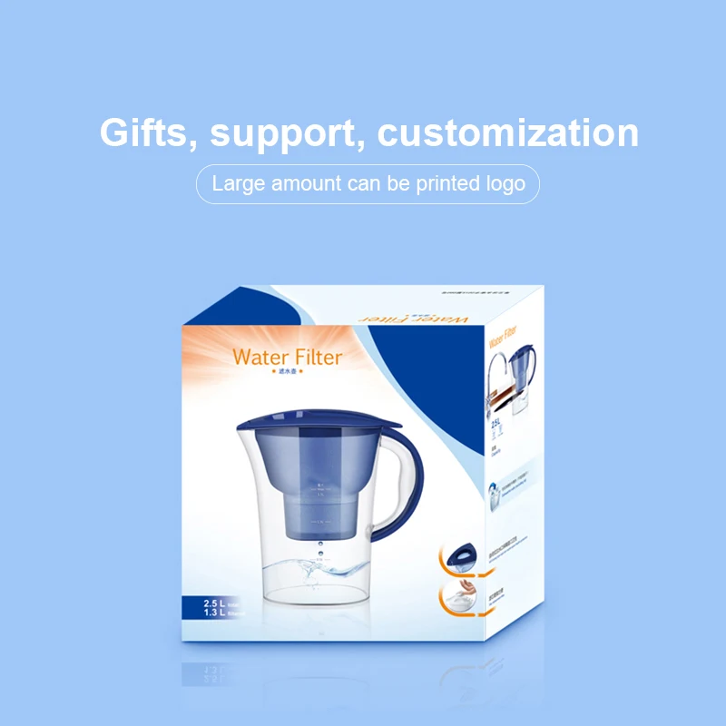 Кувшин для воды с фильтром картридж заправки активированным углем дома и офиса