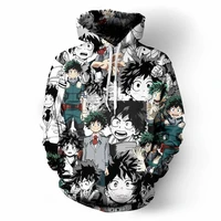 my hero academia funny anime hoodies sweatshirt autumn harajuku menwomen cartoon boku no hero school uniform college clothing