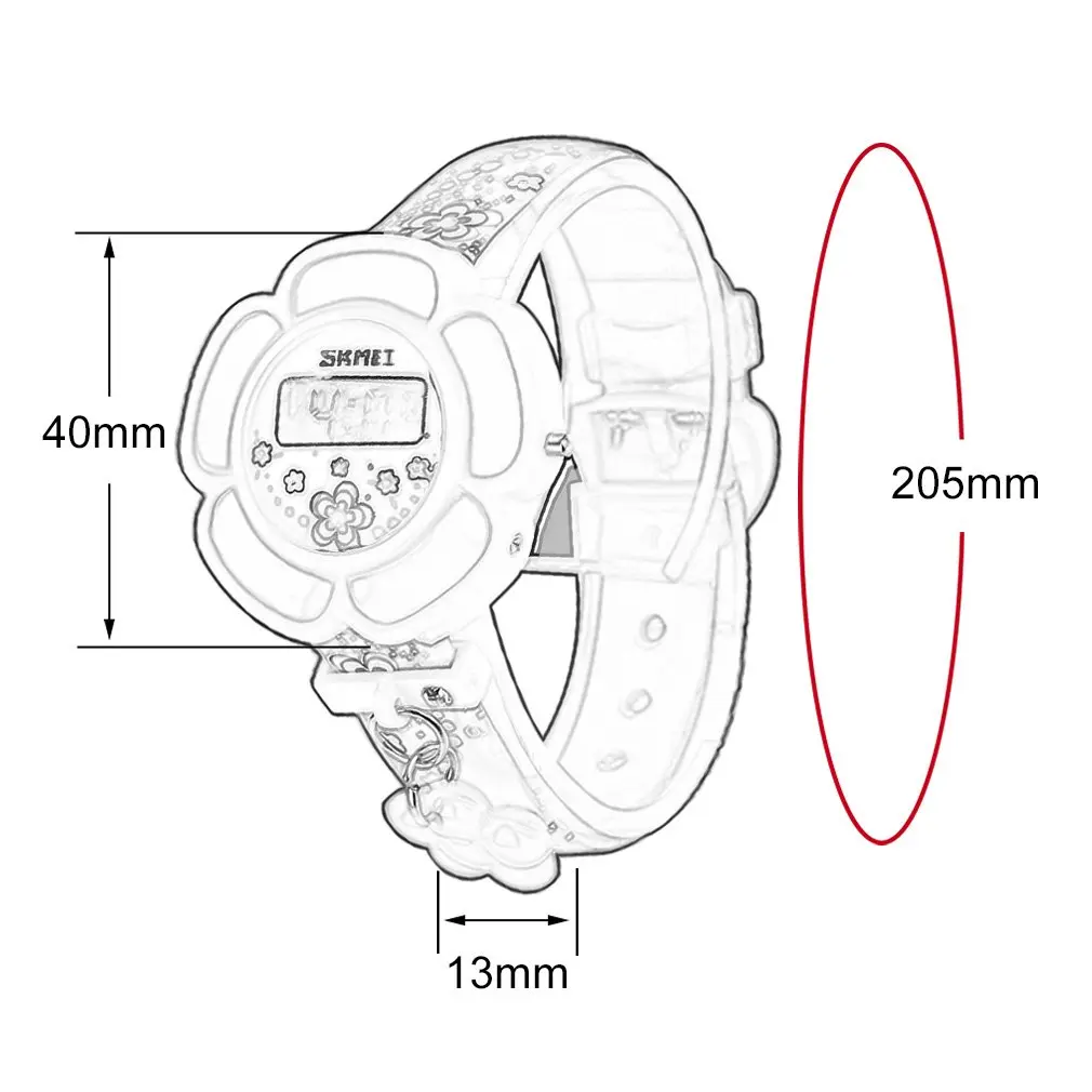 

Fashion Children Student Watch Flower Pattern Wristwatch Casual Lovely Colorful Kids Boys Girls Electronic Quartz Watch Gift