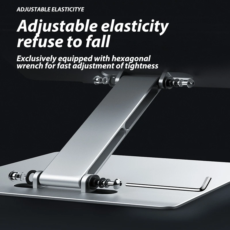 Laptop Stand Adjustable Non-slip Hollow out Desktop Holder Aluminum Load 10kg Cooling Bracket For Macbook Tablet | Автомобили и