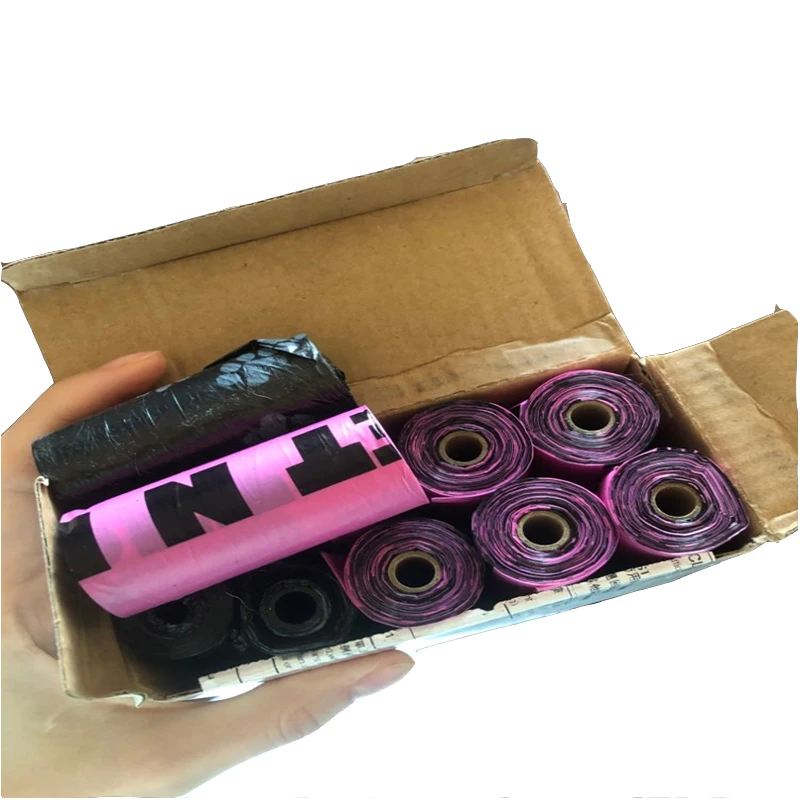 Сумки для домашних животных 3 рулона с 1 дозатором экологически чистые мешки