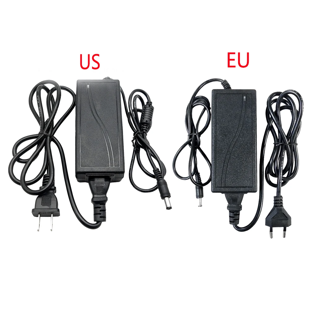 12V DC 5A Универсальный адаптер питания зарядное устройство адаптер ЕС США светодиодный полосы света