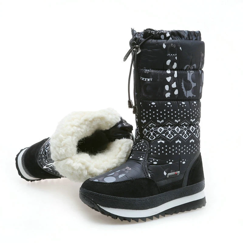 PADRISIMOS натуральная шерсть зимние сапоги разноцветные женские на меху теплые