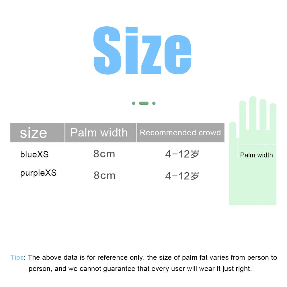 

20PCS Children Disposable Nitrile Gloves Kindergarten Graffiti Painting Pinch Mud Kindergarten Girls/Boys Tight Short Gloves