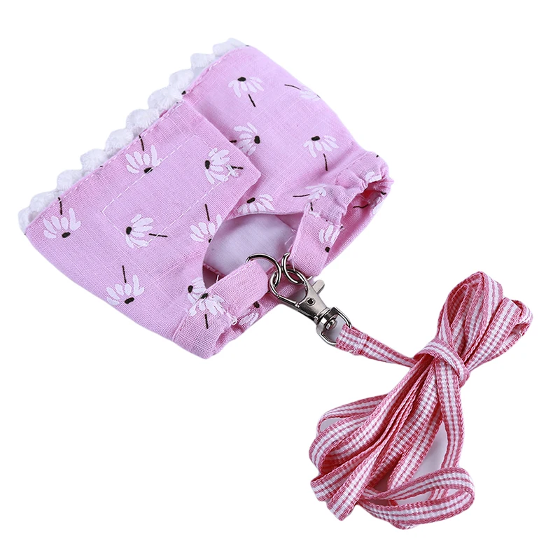 Rabbits Hamster Vest Harness With Leash Bunny Chest Strap Harnesses Ferret Guinea Pig Small Animals Pet Accessories | Дом и сад