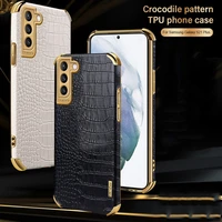 crocodile leather case for samsung galaxy a52 a72 a32 a12 s21 ultra s20 fe s21 plus note 20 cover protection shockproof shell