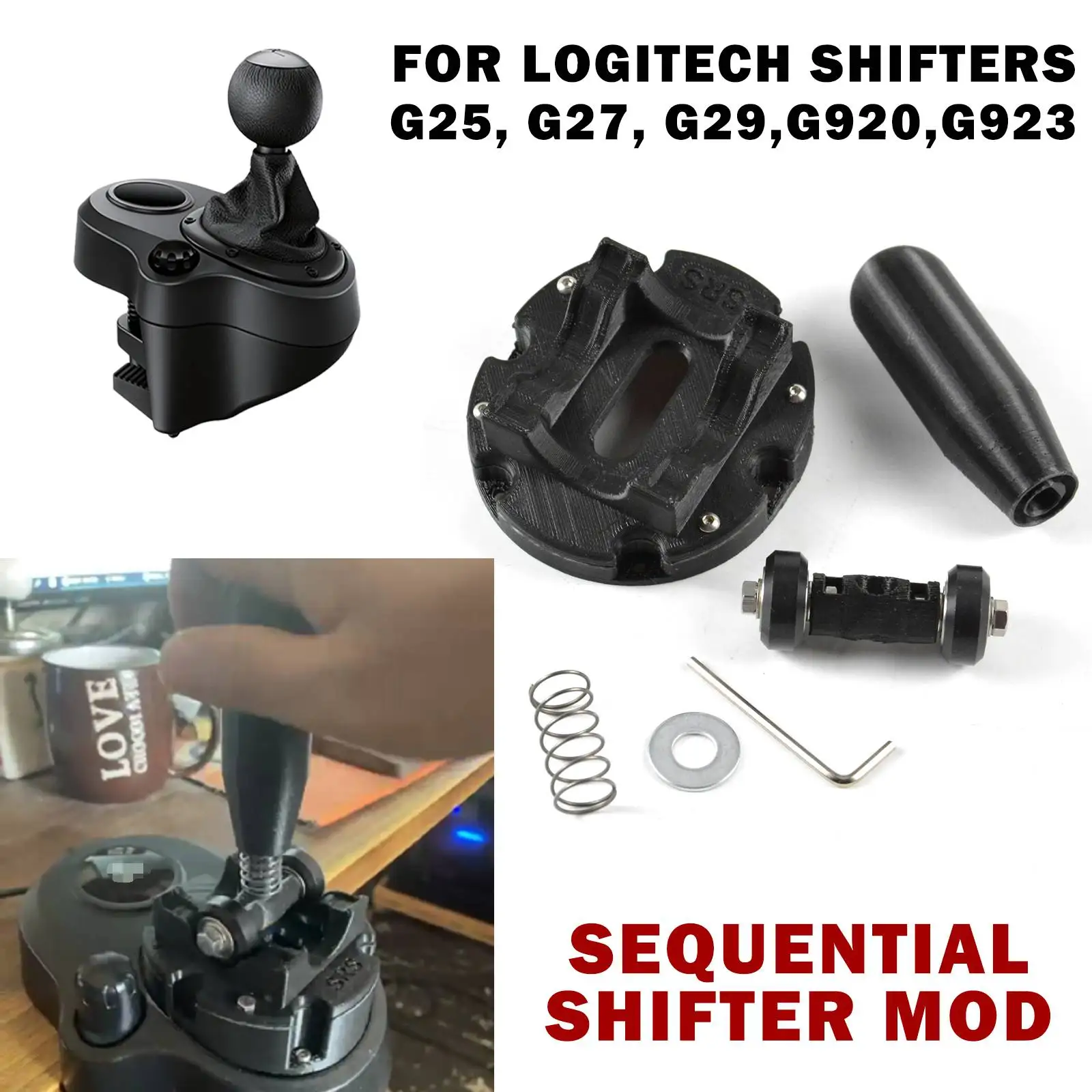

Sequential Shifter Mod for Logitech G27 Logitech G29 G923 G25 G920 Diy RC Games