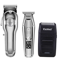 kemei hair clipper electric hair trimmer barber hair cutter mower hair cutting machine kit combo km 1987 km 1986 km 5027 km 1102