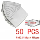 50 шт. PM2.5 фильтр с активированным углем для уход за кожей лица маска вставка сменные фильтры filtres pour маска filtros para mascarilla
